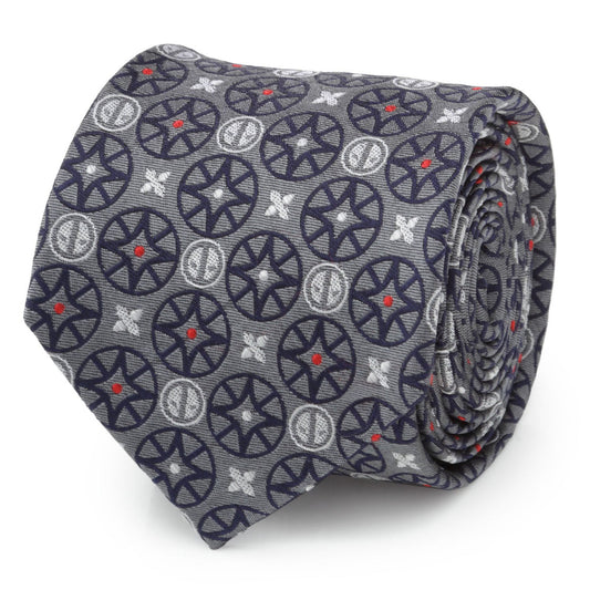 Deadpool Gray Men's Tie