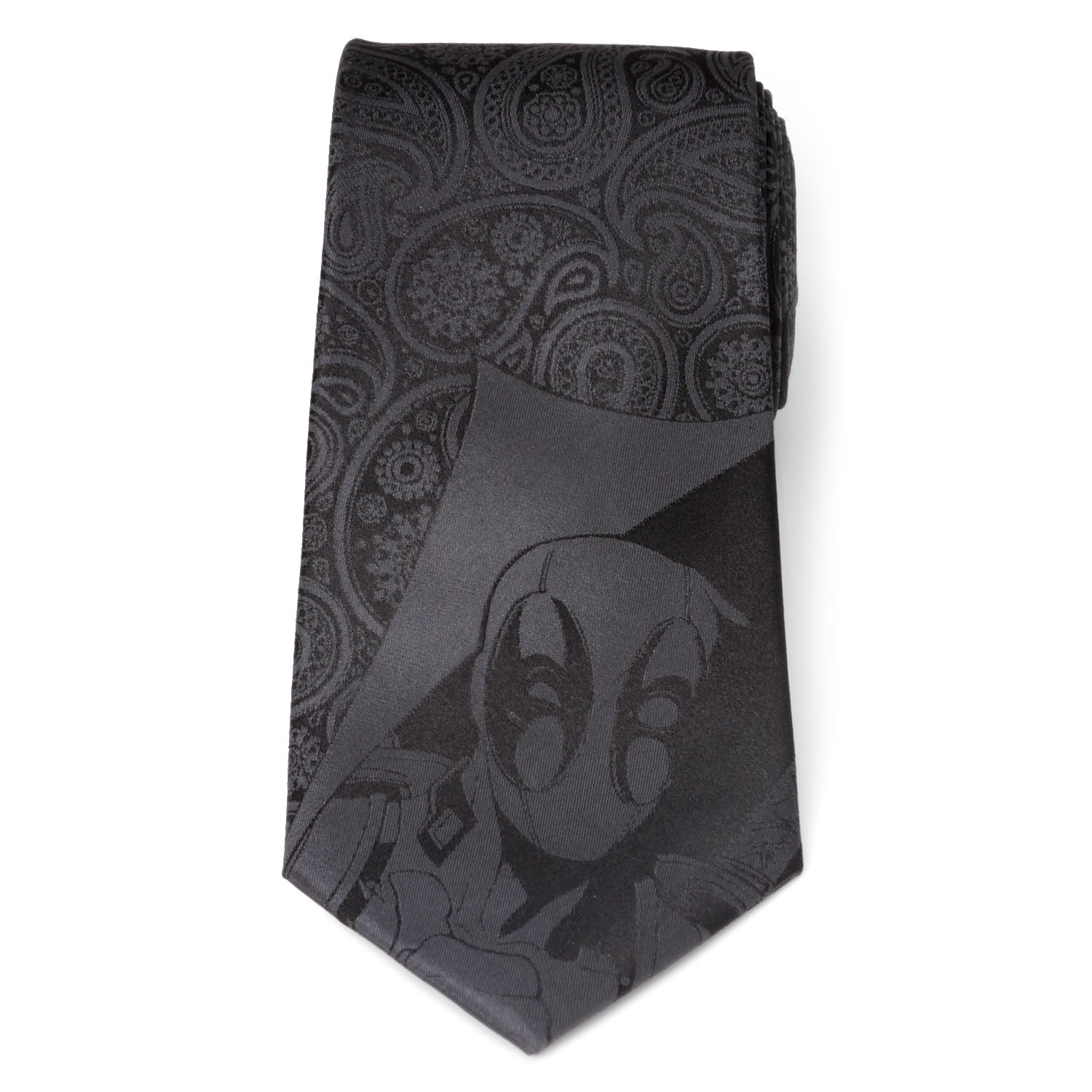  Cufflinks Deadpool Hidden Paisley Black Silk Men's Tie - Default Title - Bonton