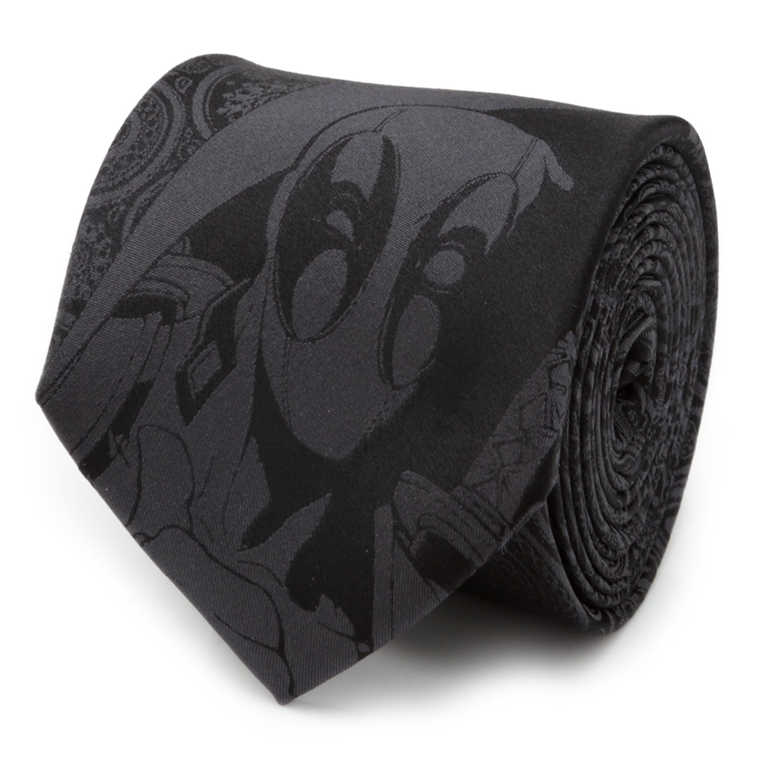  Cufflinks Deadpool Hidden Paisley Black Silk Men's Tie - Default Title - Bonton