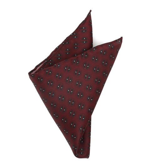 Deadpool Red Mask Silk Pocket Square