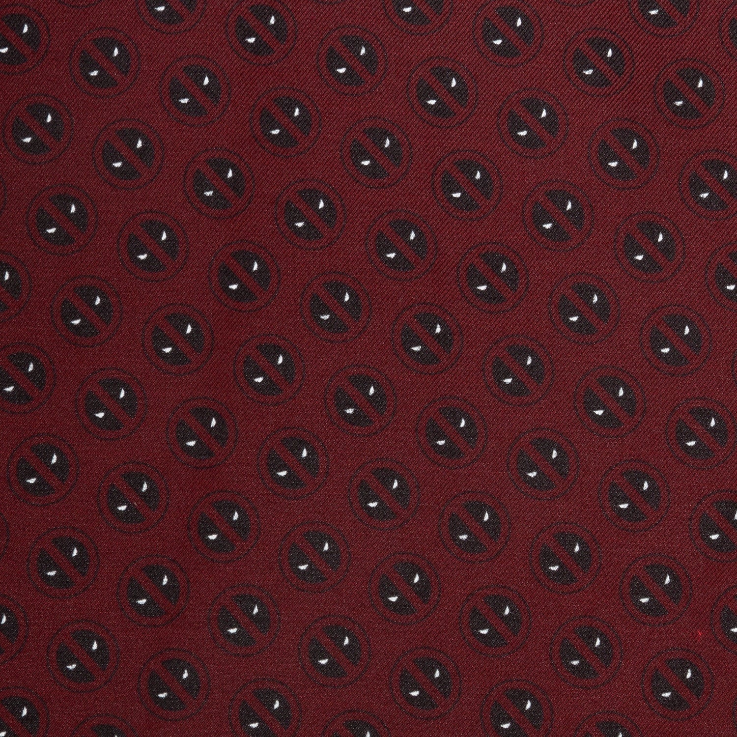  Cufflinks Deadpool Red Mask Silk Pocket Square - Default Title - Bonton