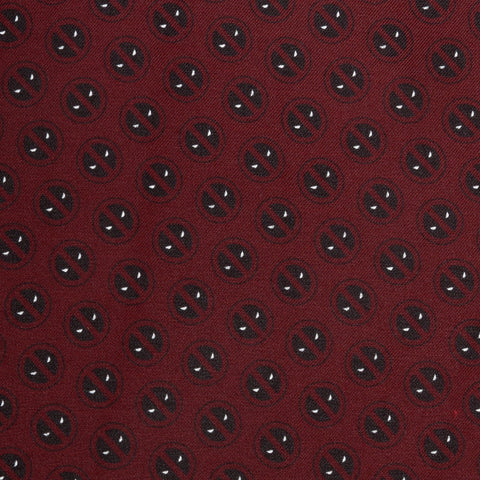 Deadpool Red Mask Silk Pocket Square