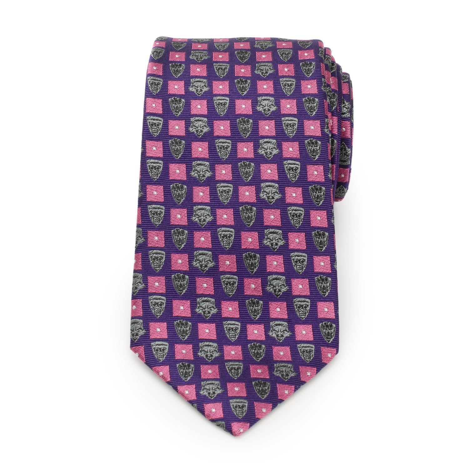  Cufflinks Guardian's of the Galaxy Purple Men's Tie - Default Title - Bonton