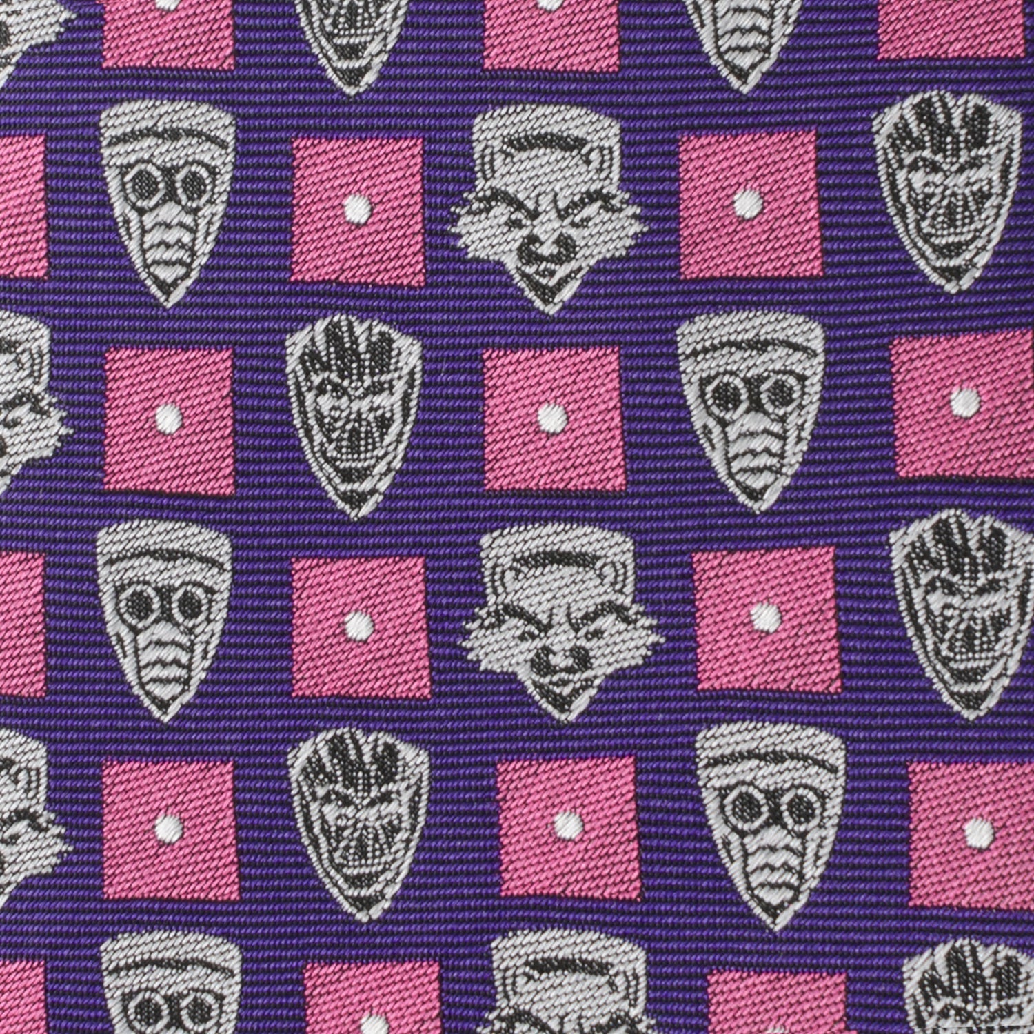  Cufflinks Guardian's of the Galaxy Purple Men's Tie - Default Title - Bonton