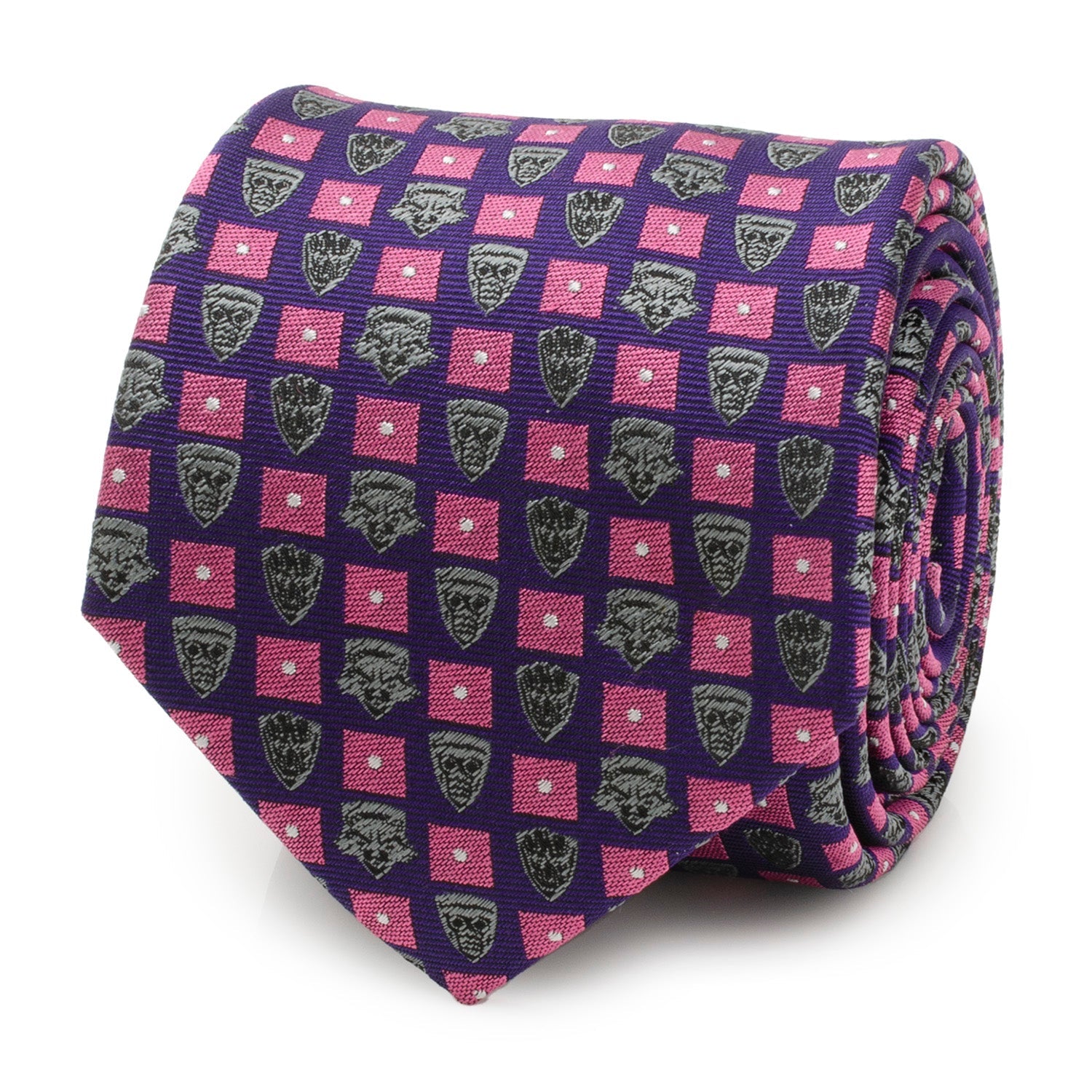  Cufflinks Guardian's of the Galaxy Purple Men's Tie - Default Title - Bonton