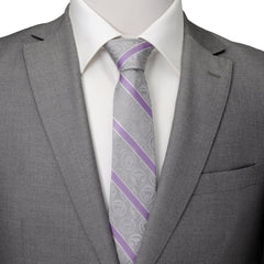 Guardians of the Galaxy Gray Stripe Tie