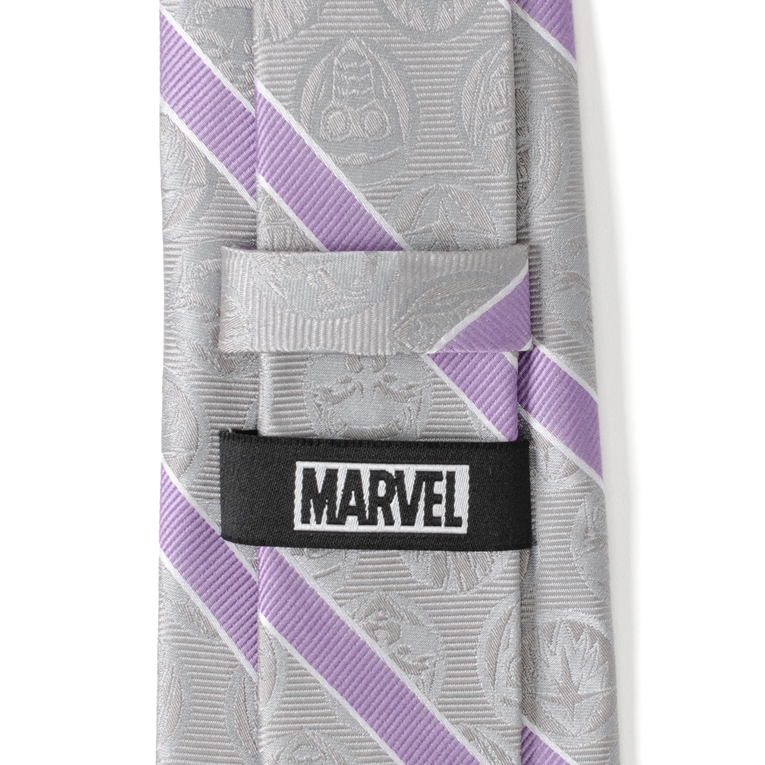  Cufflinks Guardians of the Galaxy Gray Stripe Tie - Default Title - Bonton