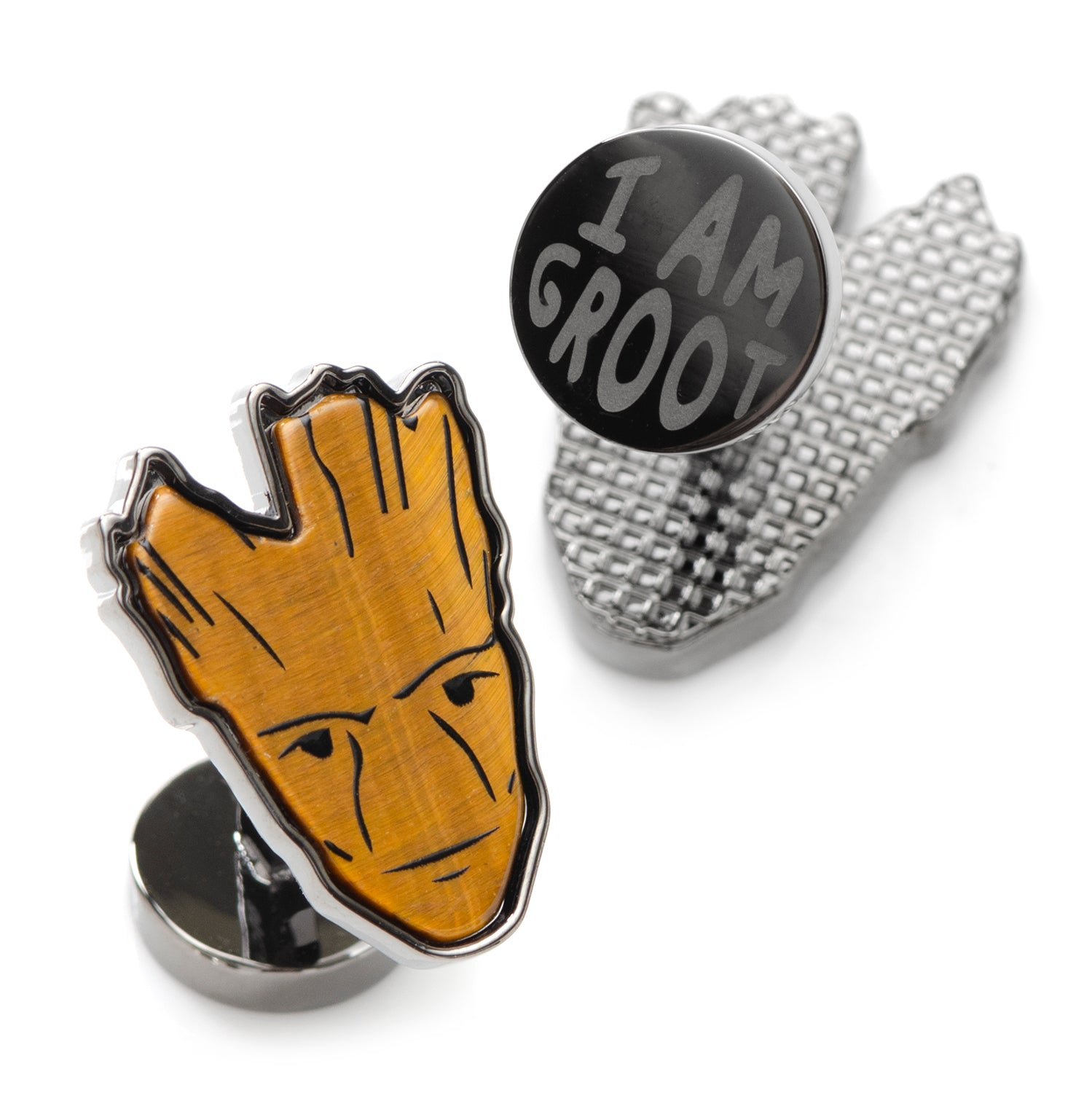  Cufflinks I Am Groot Tigers Eye Cufflinks - Default Title - Bonton