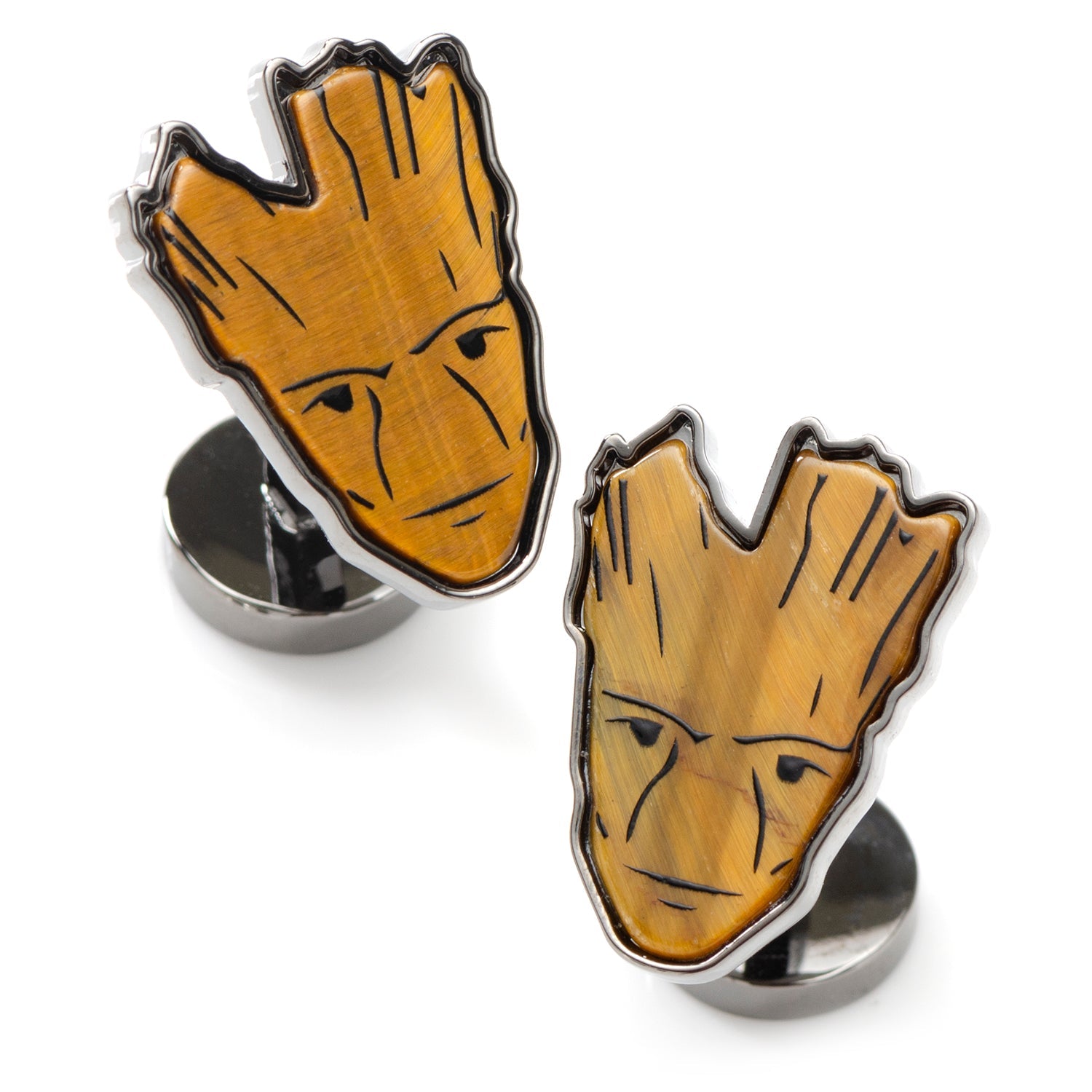  Cufflinks I Am Groot Tigers Eye Cufflinks - Default Title - Bonton