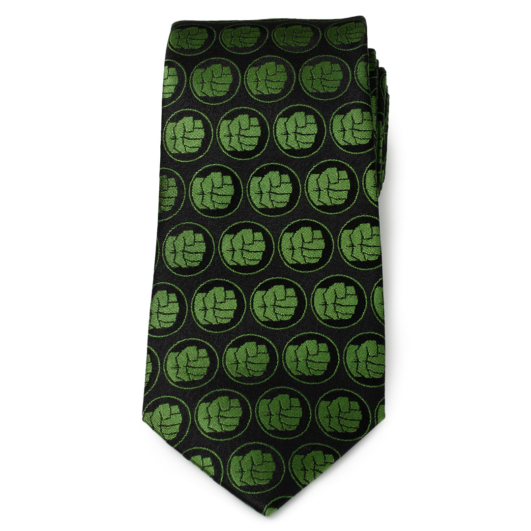  Cufflinks Hulk Black Men's Tie - Default Title - Bonton