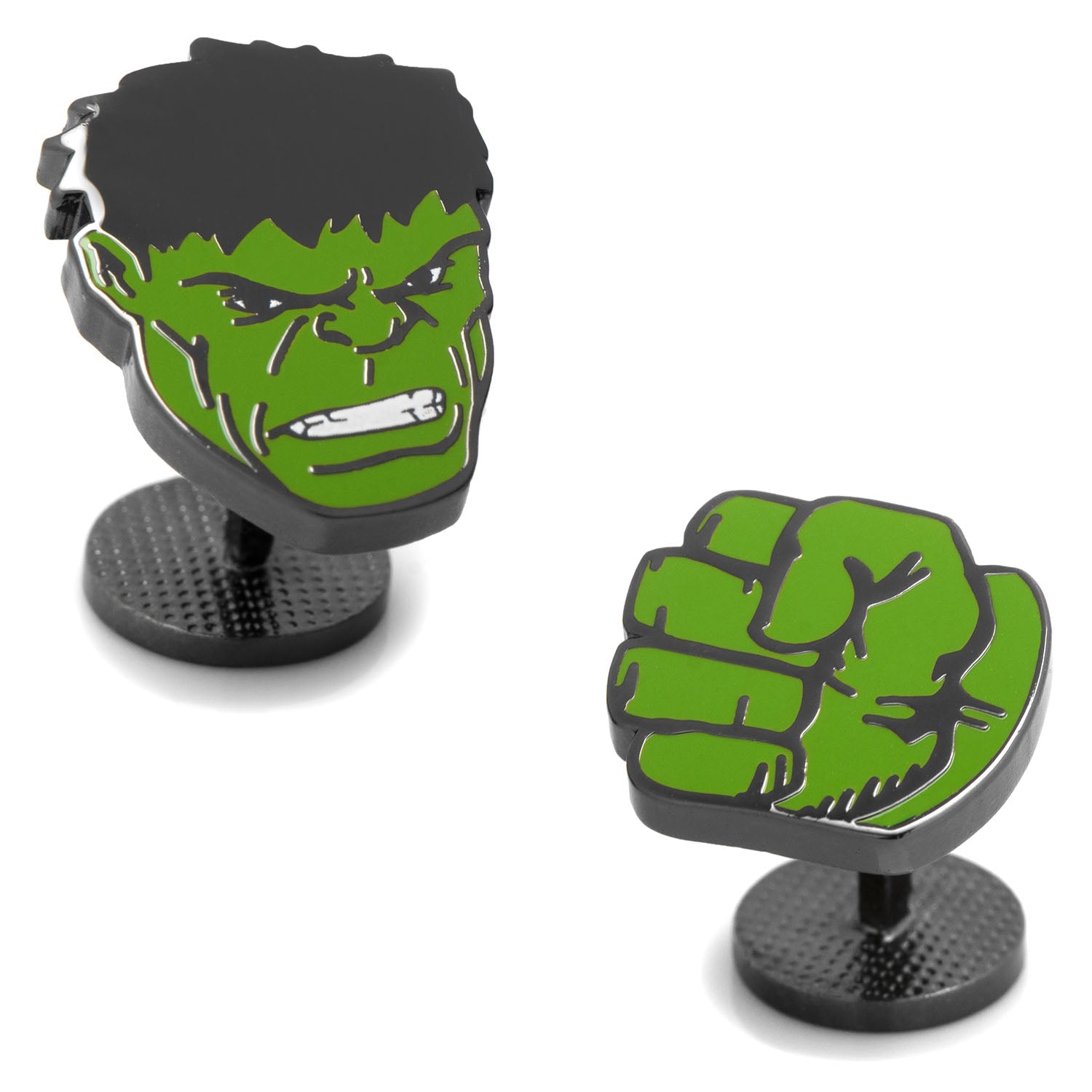  Cufflinks Hulk Comics Pair Cufflinks - Default Title - Bonton