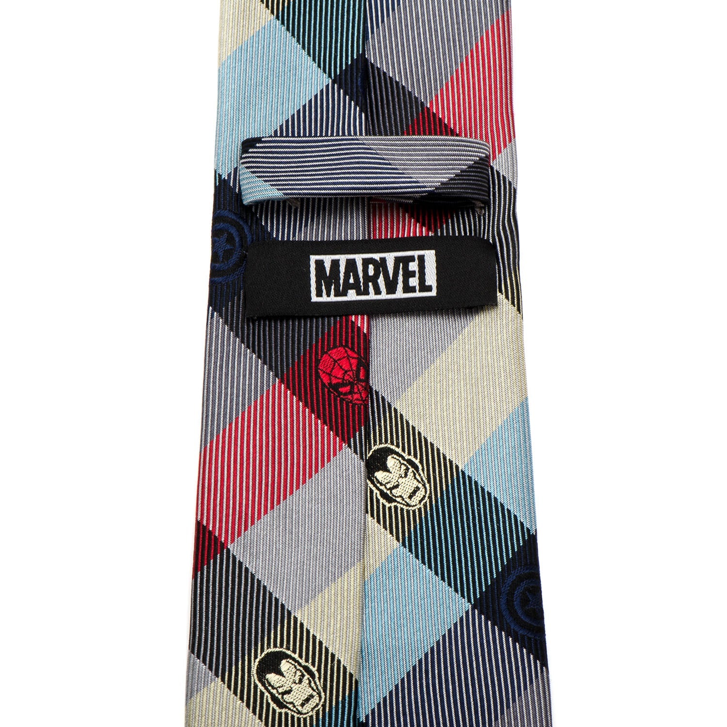  Cufflinks Marvel Comics Plaid Men's Tie - Default Title - Bonton