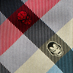 Marvel Comics Plaid Men's Tie