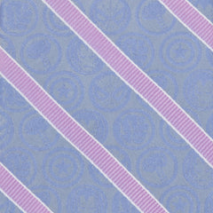 Marvel Comics Blue and Pink Stripe Silk Men's Tie