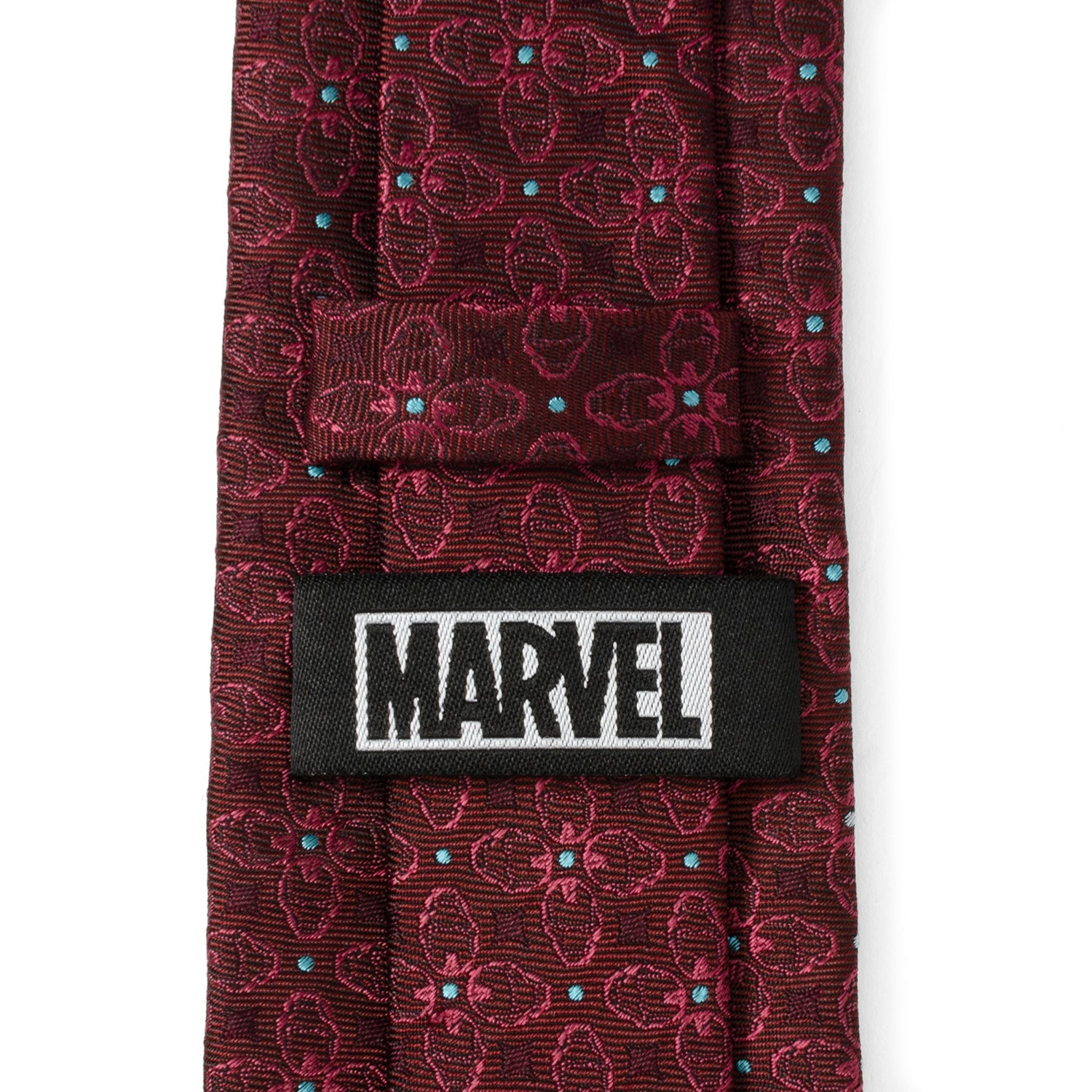  Cufflinks Iron Man Burgundy Multi Men's Tie - Default Title - Bonton