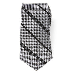 Iron Man Houndstooth Black Men's Tie