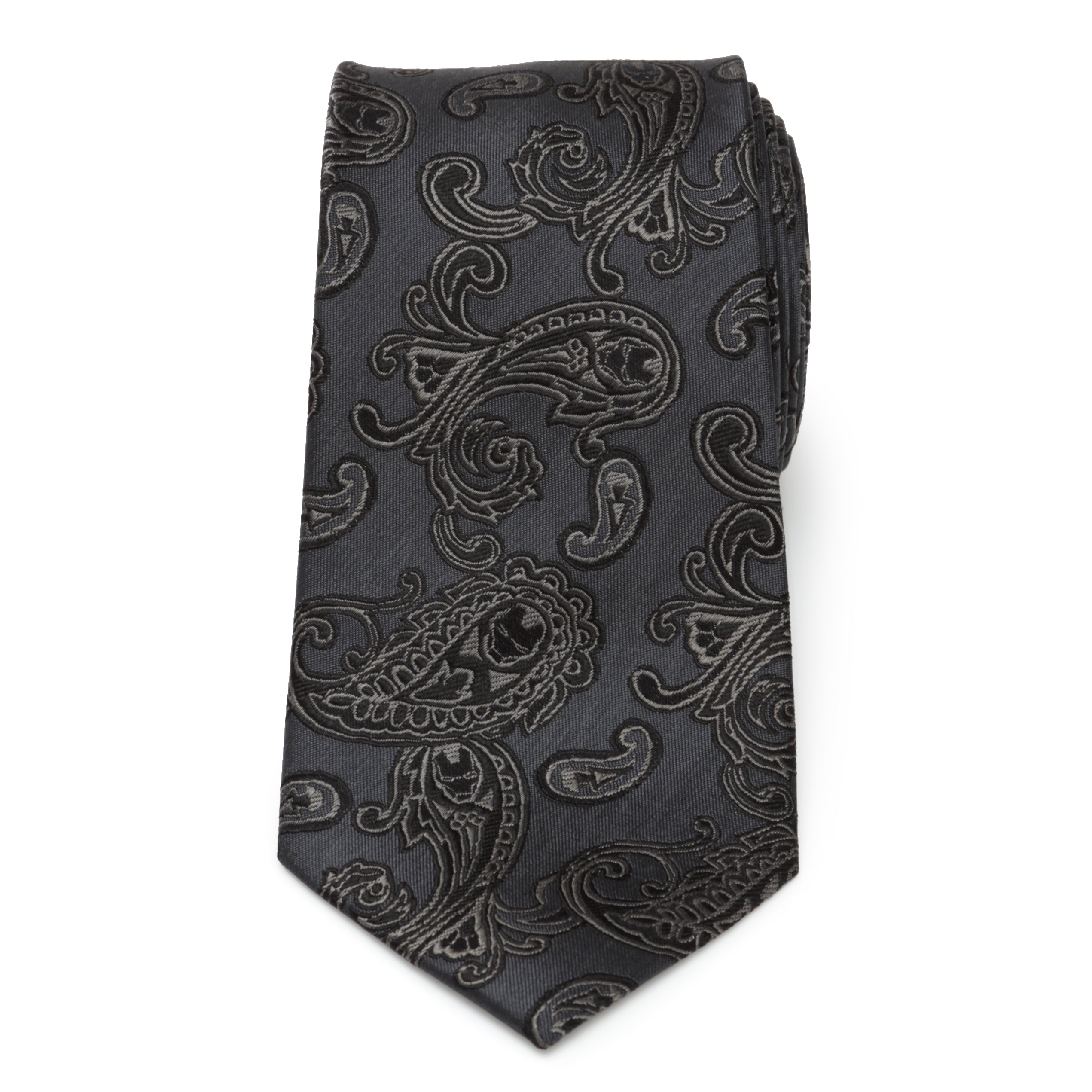  Cufflinks Iron Man Paisley Men's Tie - Default Title - Bonton