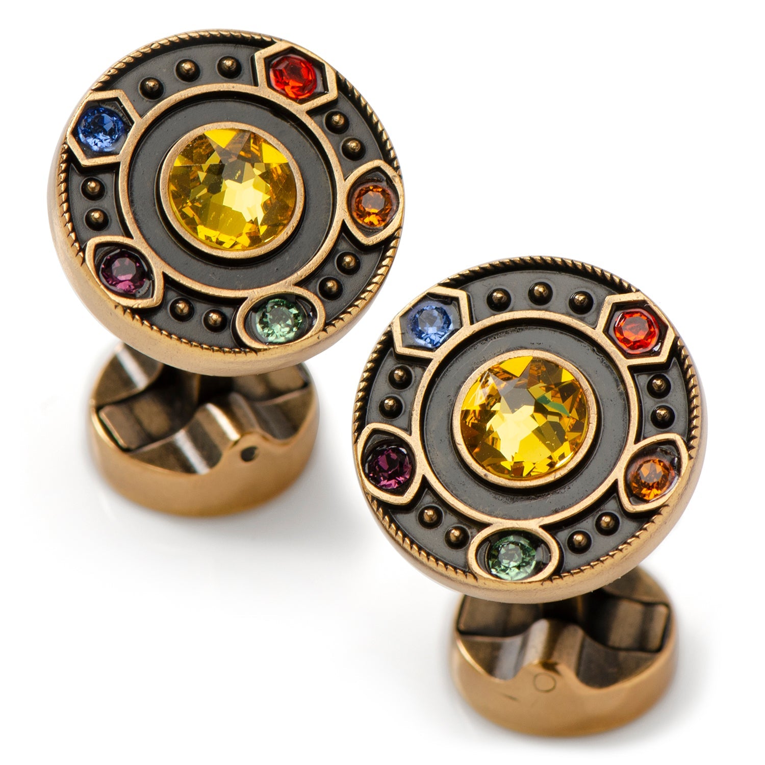  Cufflinks Infinity Stones Cufflinks and Sock Gift Set - Default Title - Bonton