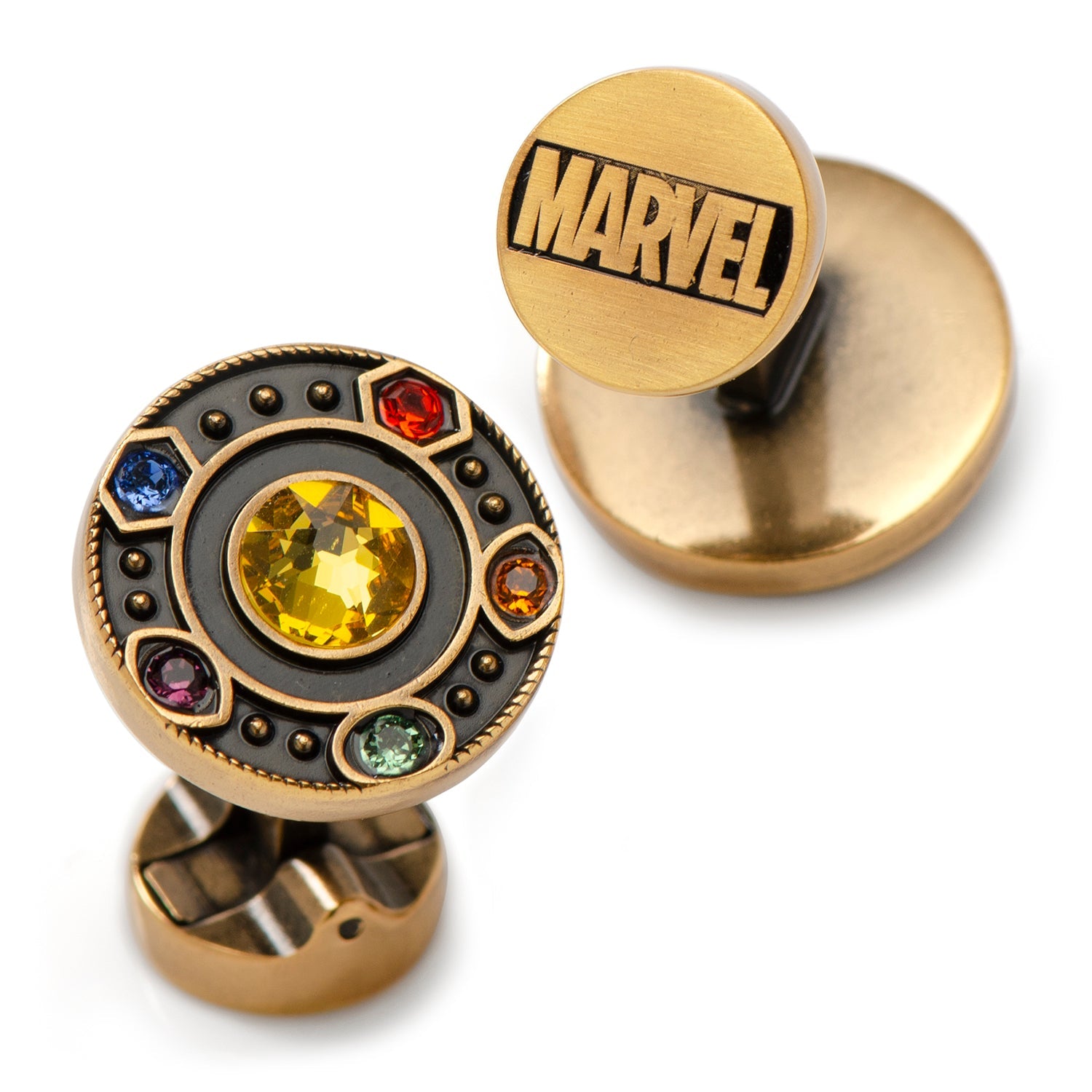  Cufflinks Infinity Stones Cufflinks and Lapel Pin Gift Set - Default Title - Bonton