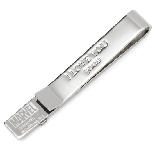 Iron Man "I Love You 3000" Textured Hidden Message Tie Bar