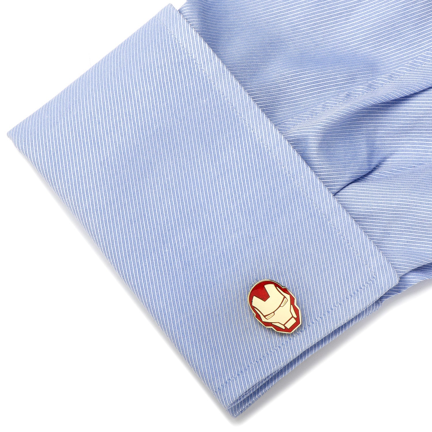  Cufflinks Iron Man Cufflinks and Tie Bar Gift Set - Default Title - Bonton