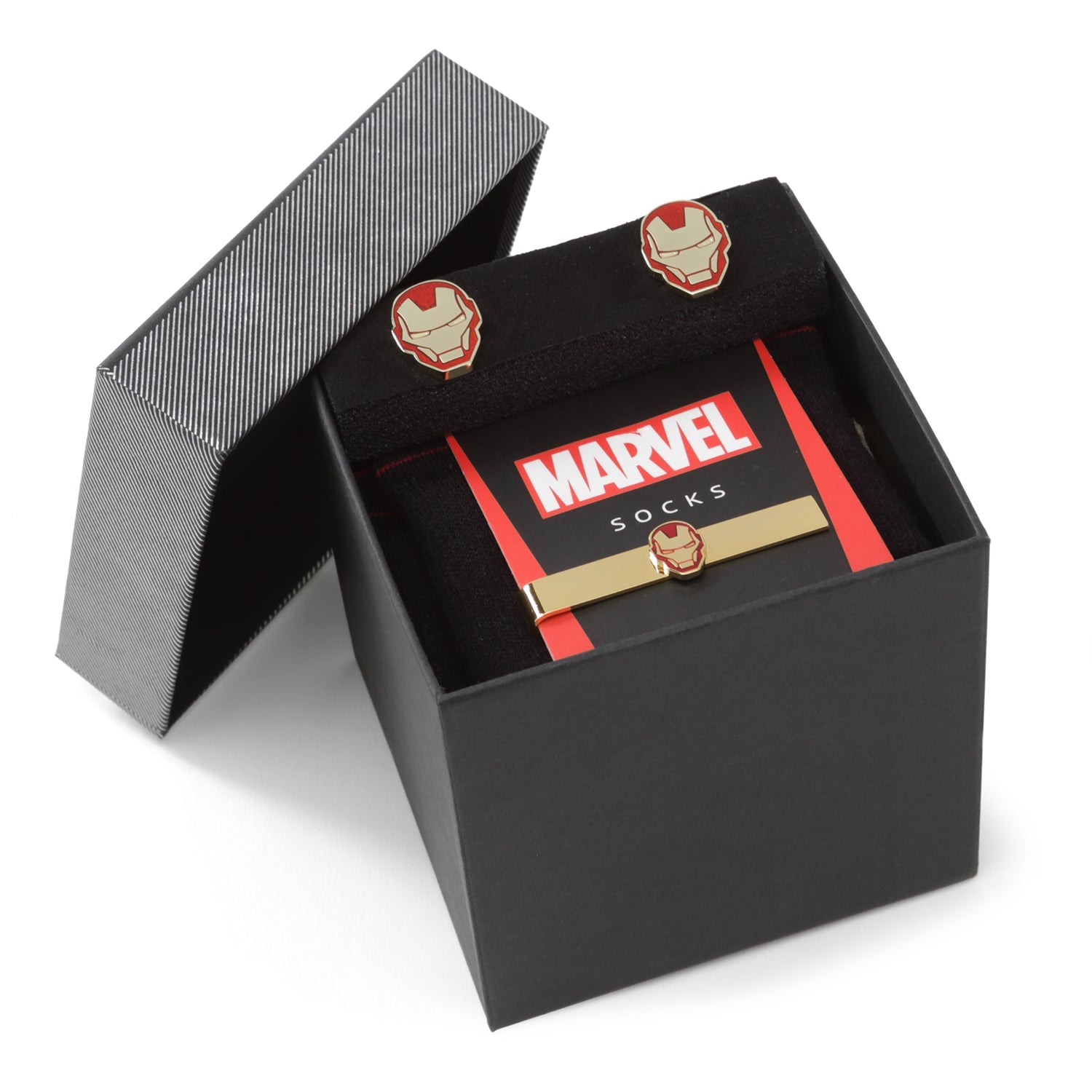  Cufflinks Iron Man Favorites Gift Set - Default Title - Bonton