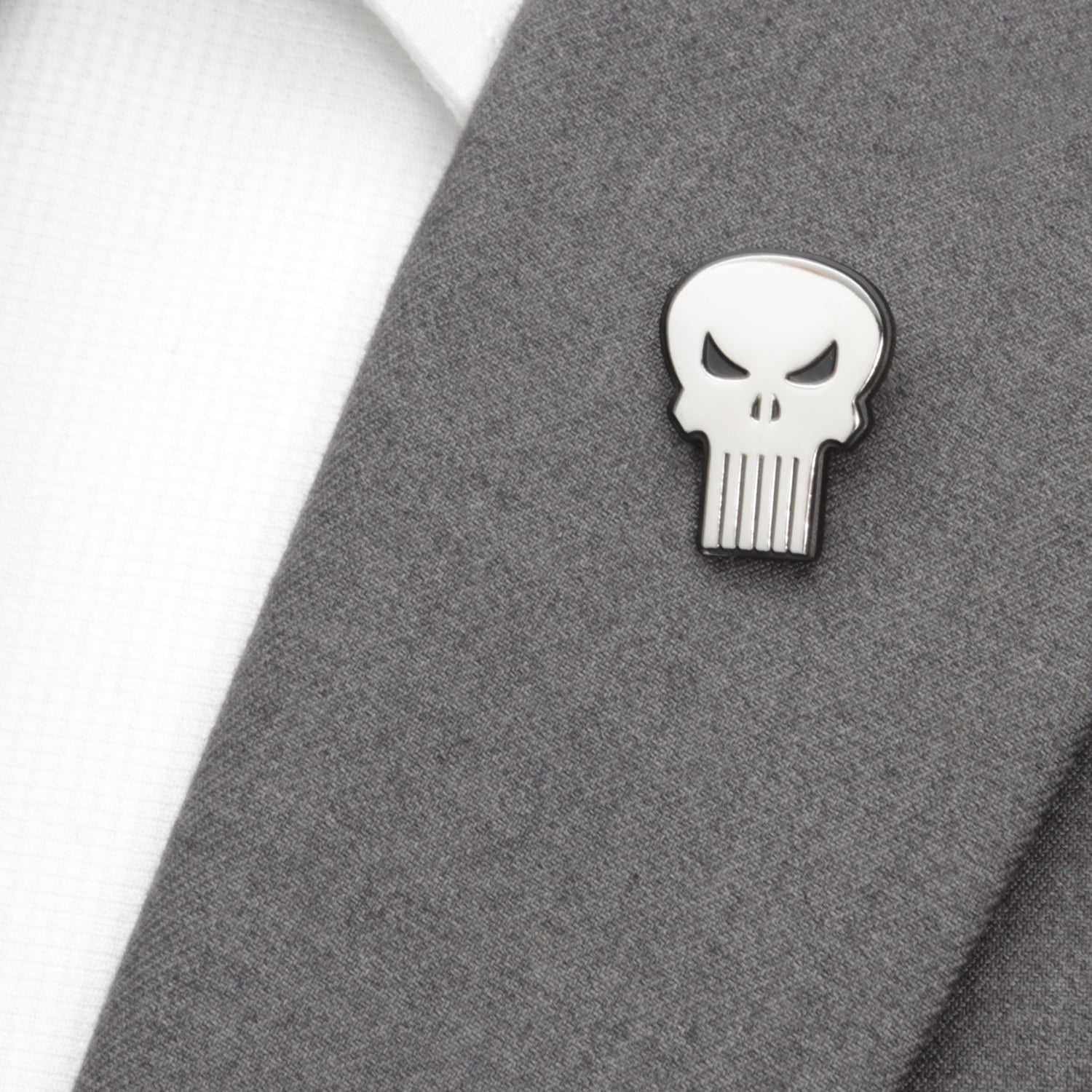  Cufflinks The Punisher Silver Lapel Pin - Default Title - Bonton