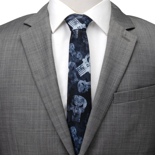 Punisher Dark Teal Men's Tie