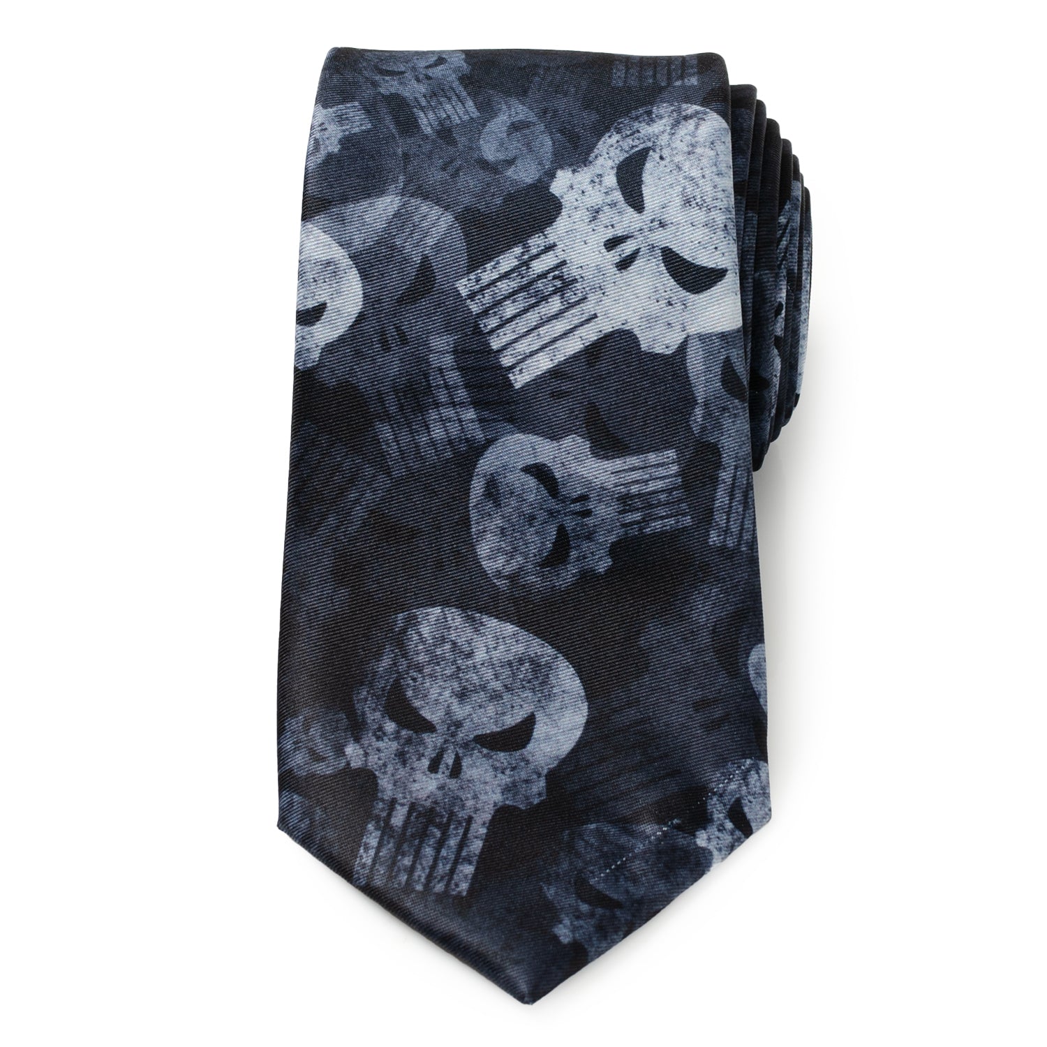  Cufflinks Punisher Dark Teal Men's Tie - Default Title - Bonton