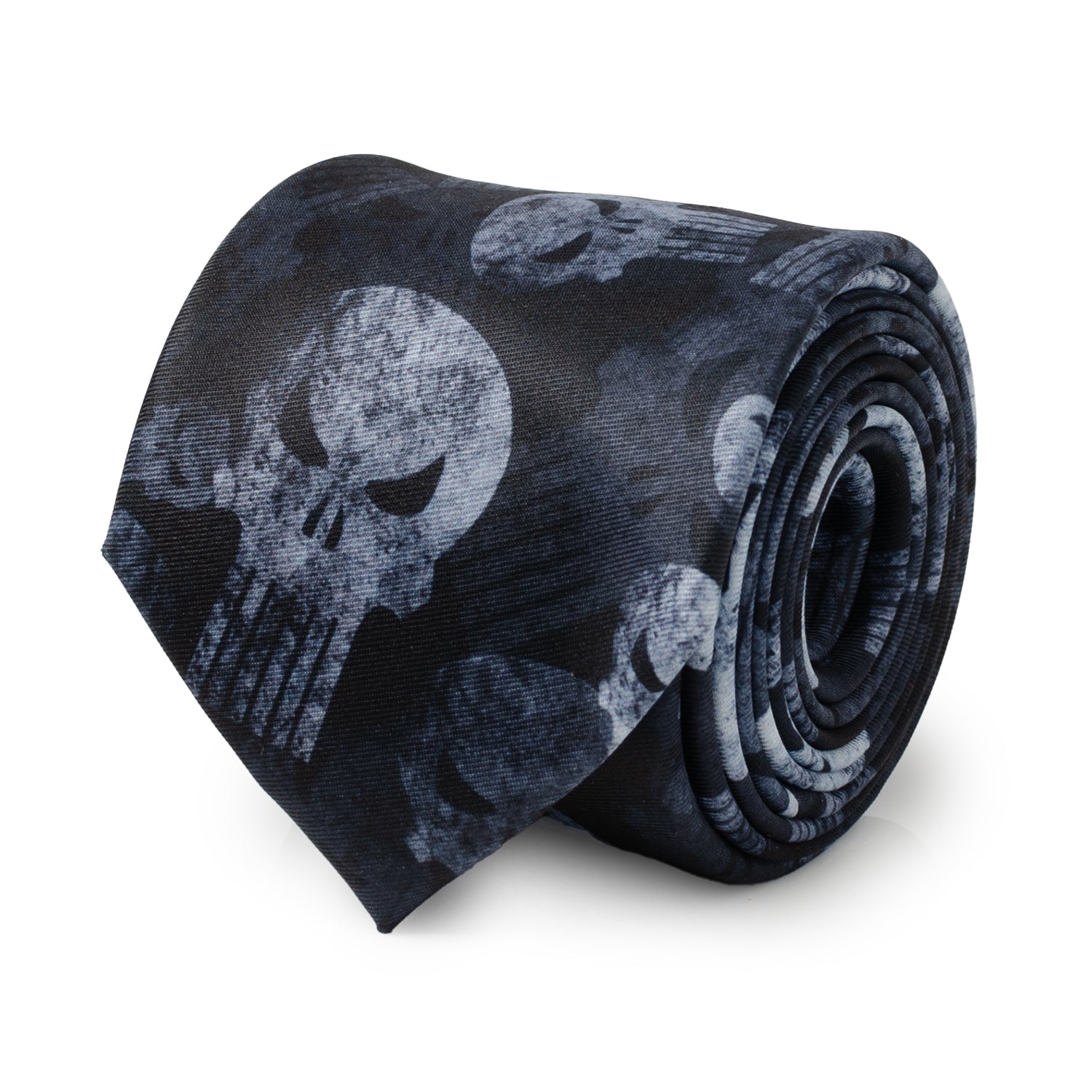  Cufflinks Punisher Dark Teal Men's Tie - Default Title - Bonton