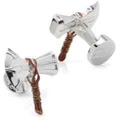 3D Stormbreaker Silver Cufflinks