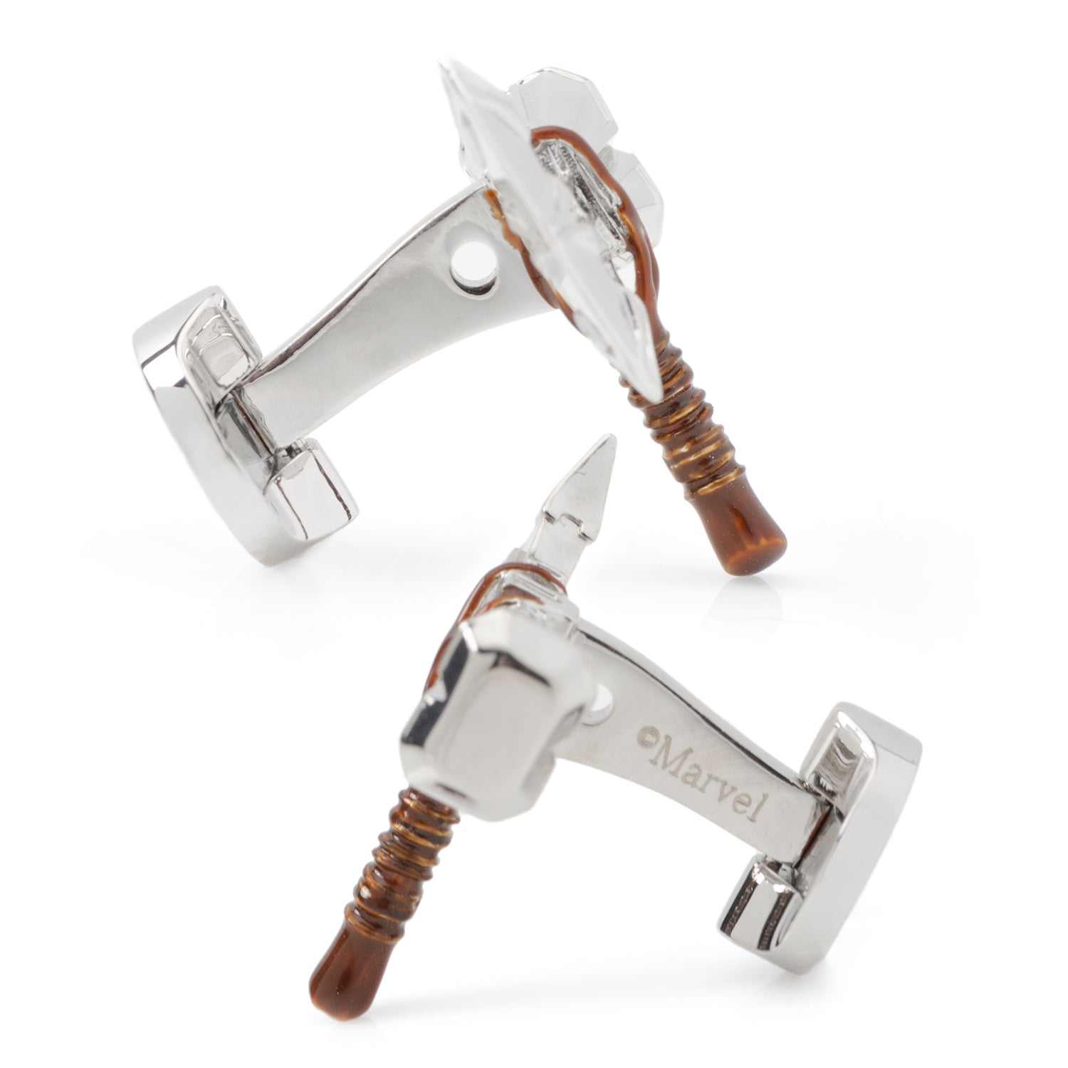  Cufflinks 3D Stormbreaker Silver Cufflinks - Default Title - Bonton