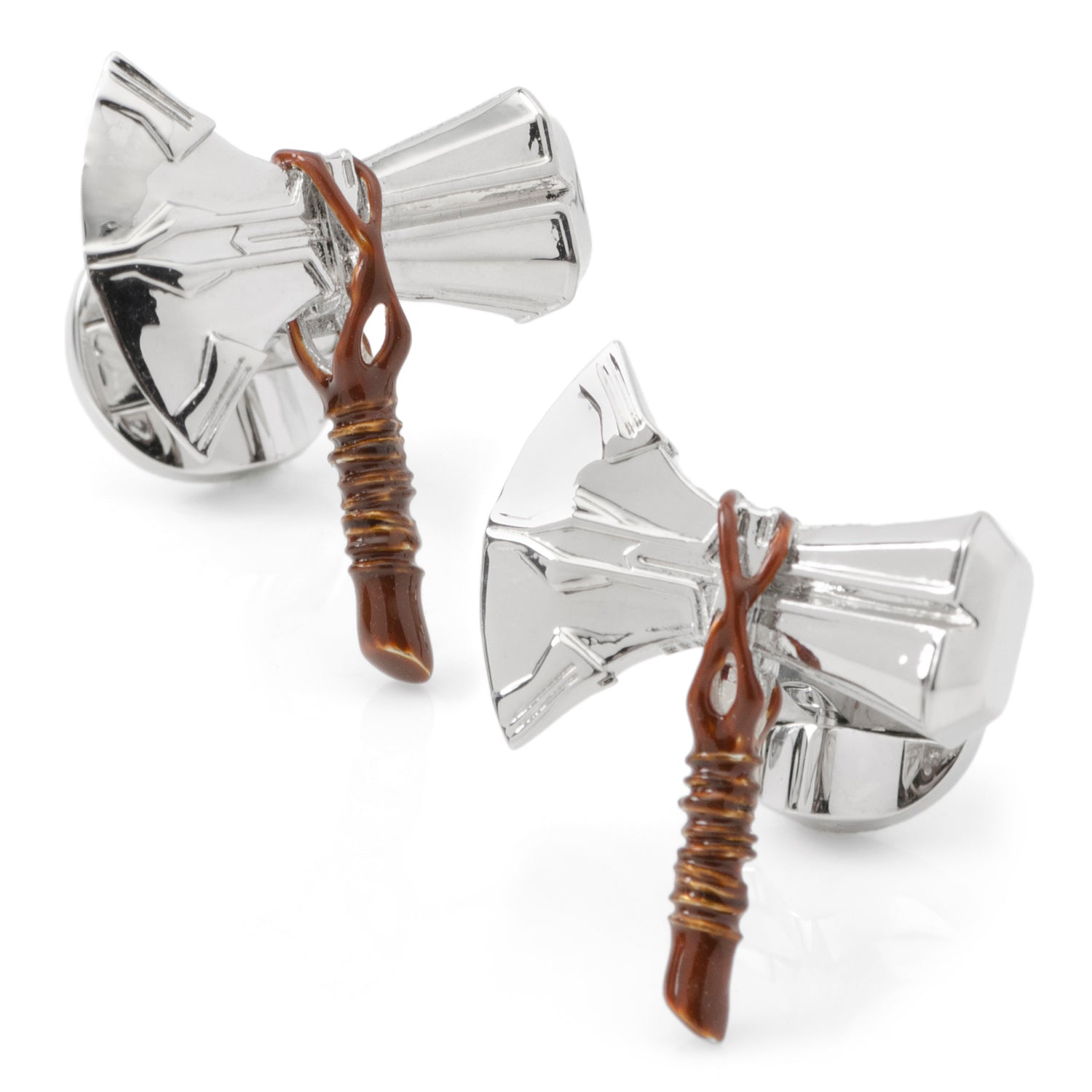  Cufflinks 3D Stormbreaker Silver Cufflinks - Default Title - Bonton