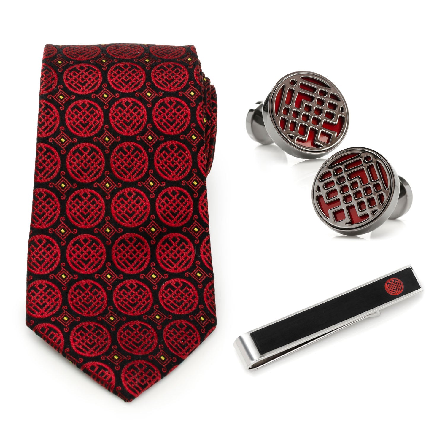  Cufflinks Shang-Chi Gift Set - Default Title - Bonton