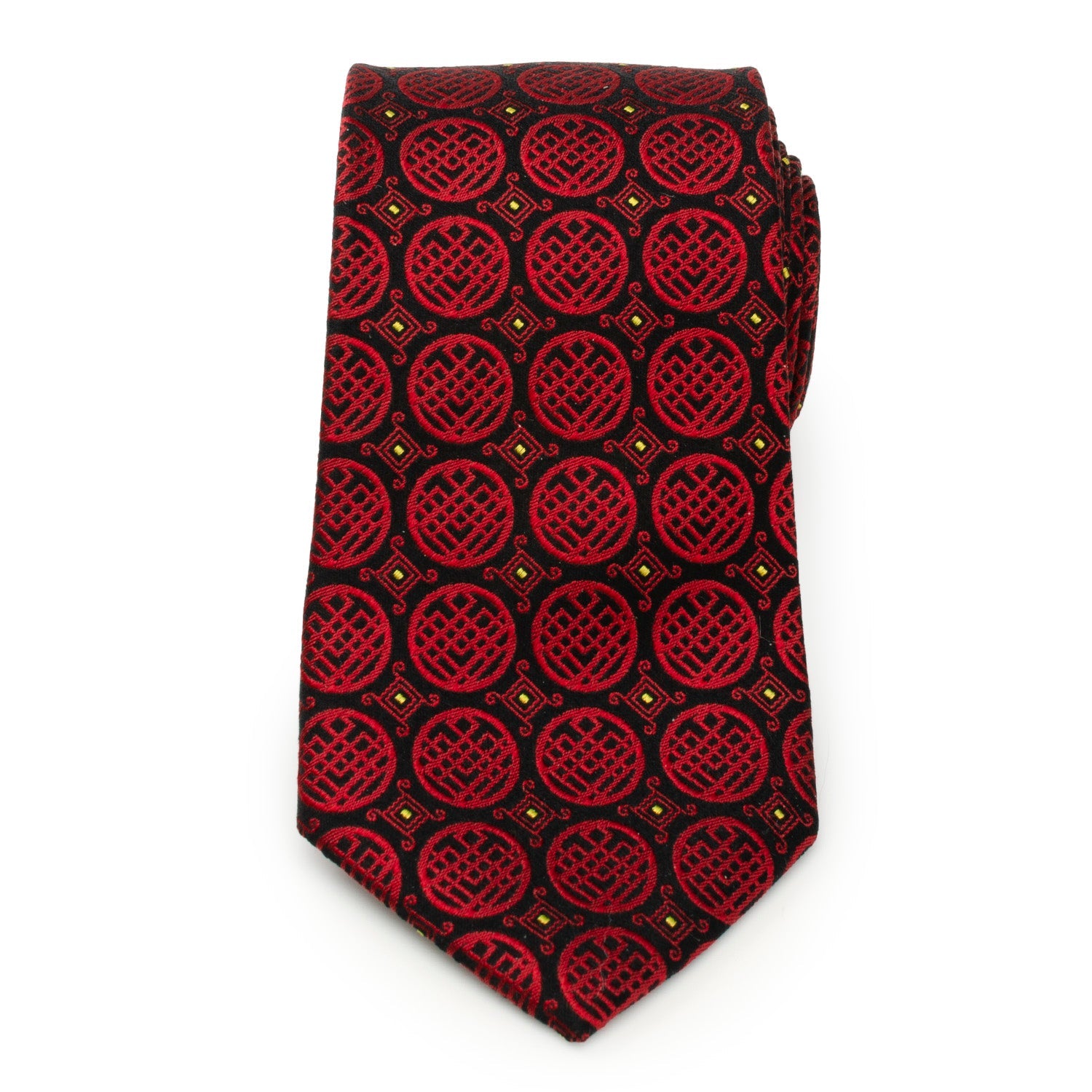  Cufflinks Shang-Chi Red Men's Tie - Default Title - Bonton