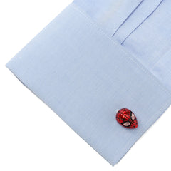 3D Spider-Man Crystal Cufflinks