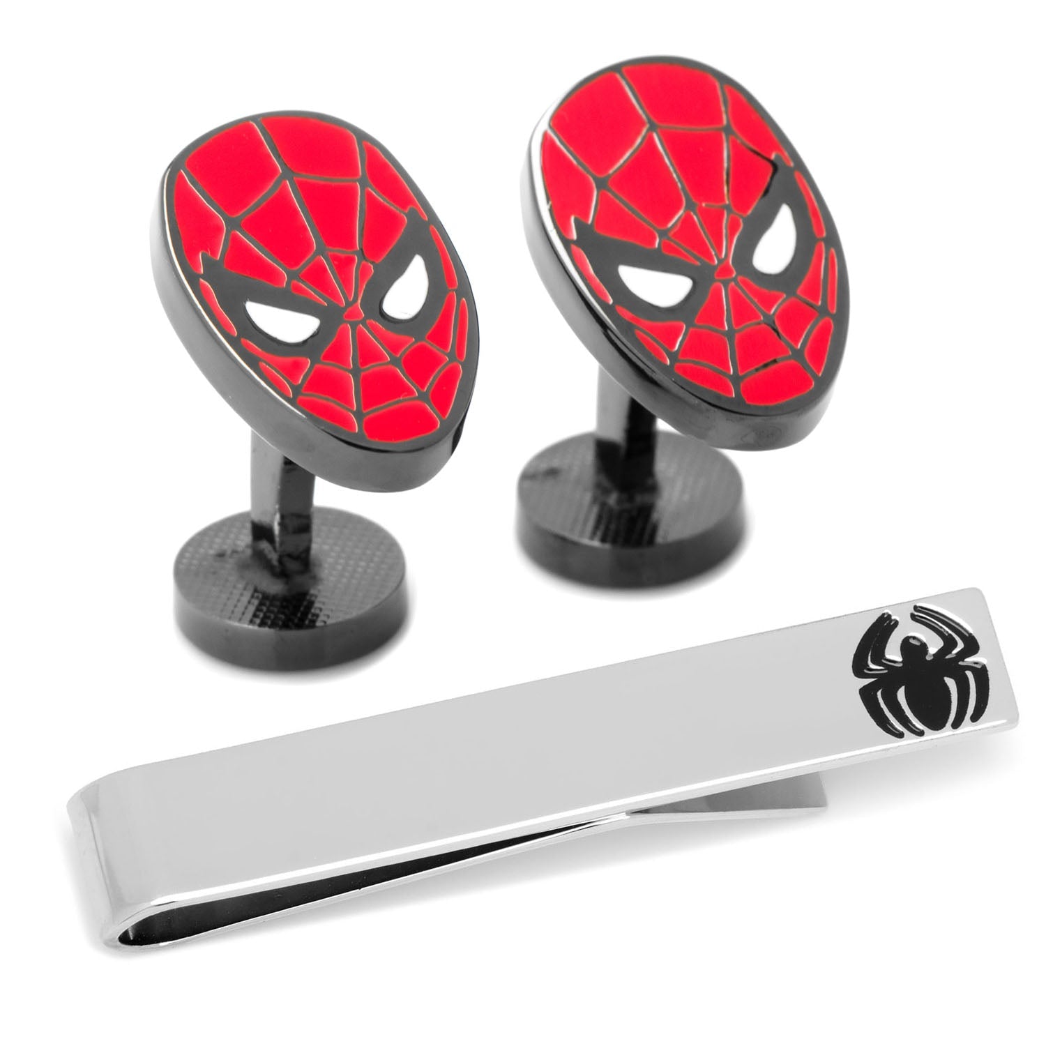  Cufflinks Spider-Man Cufflinks and Tie Bar Gift Set - Default Title - Bonton