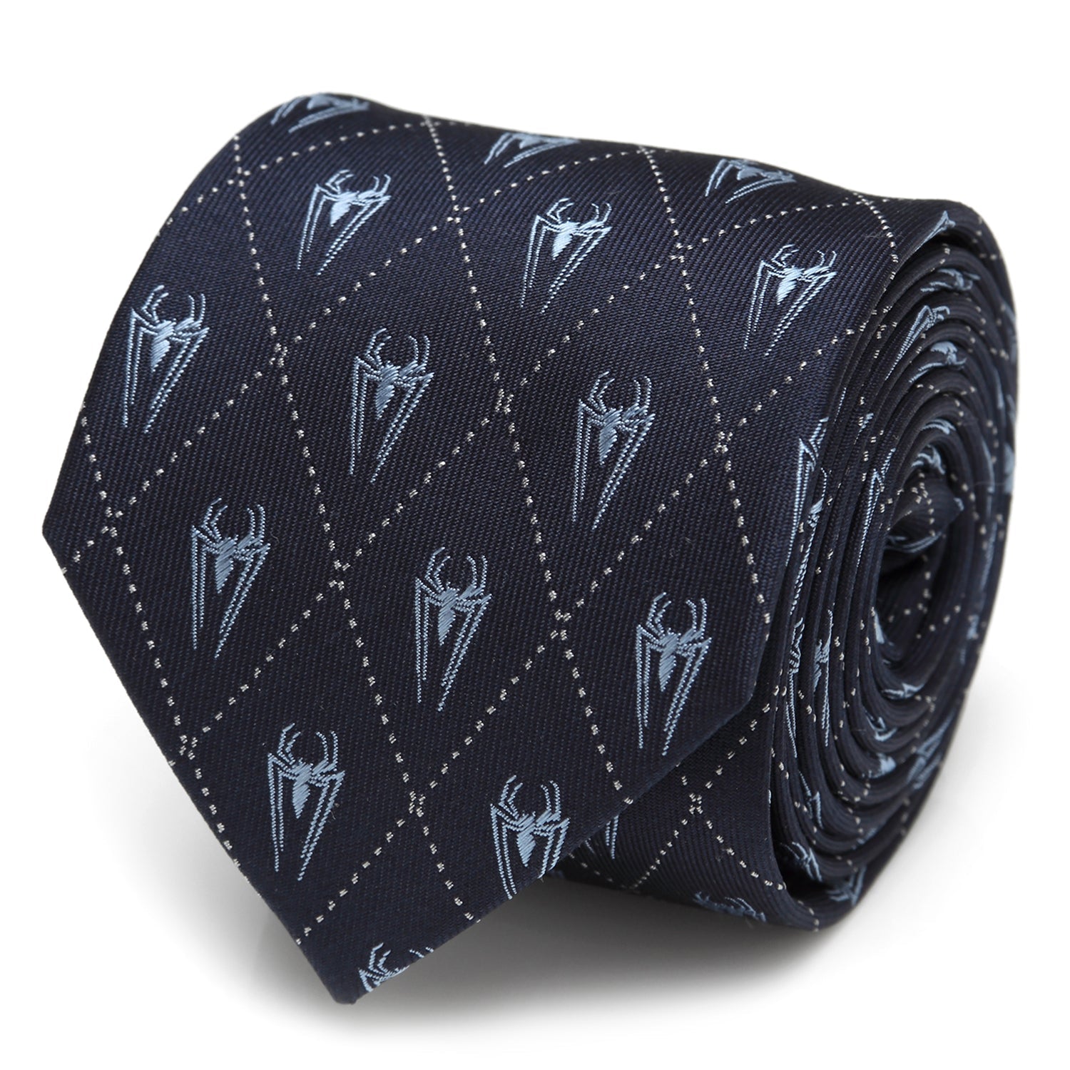  Cufflinks Spider-Man Diamond Navy Men's Tie - Default Title - Bonton