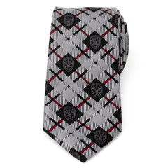 Spider-Man Plaid Black Men's Tie