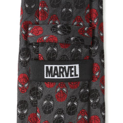 Spider-Man Chevron Red Black Men's Tie