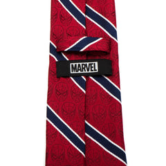 Spider-Man Red and Navy Stripe Men's Tie