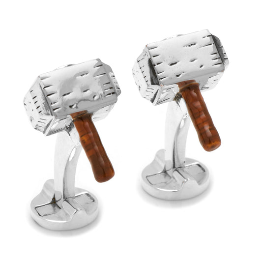 3D Thor Hammer Cufflinks