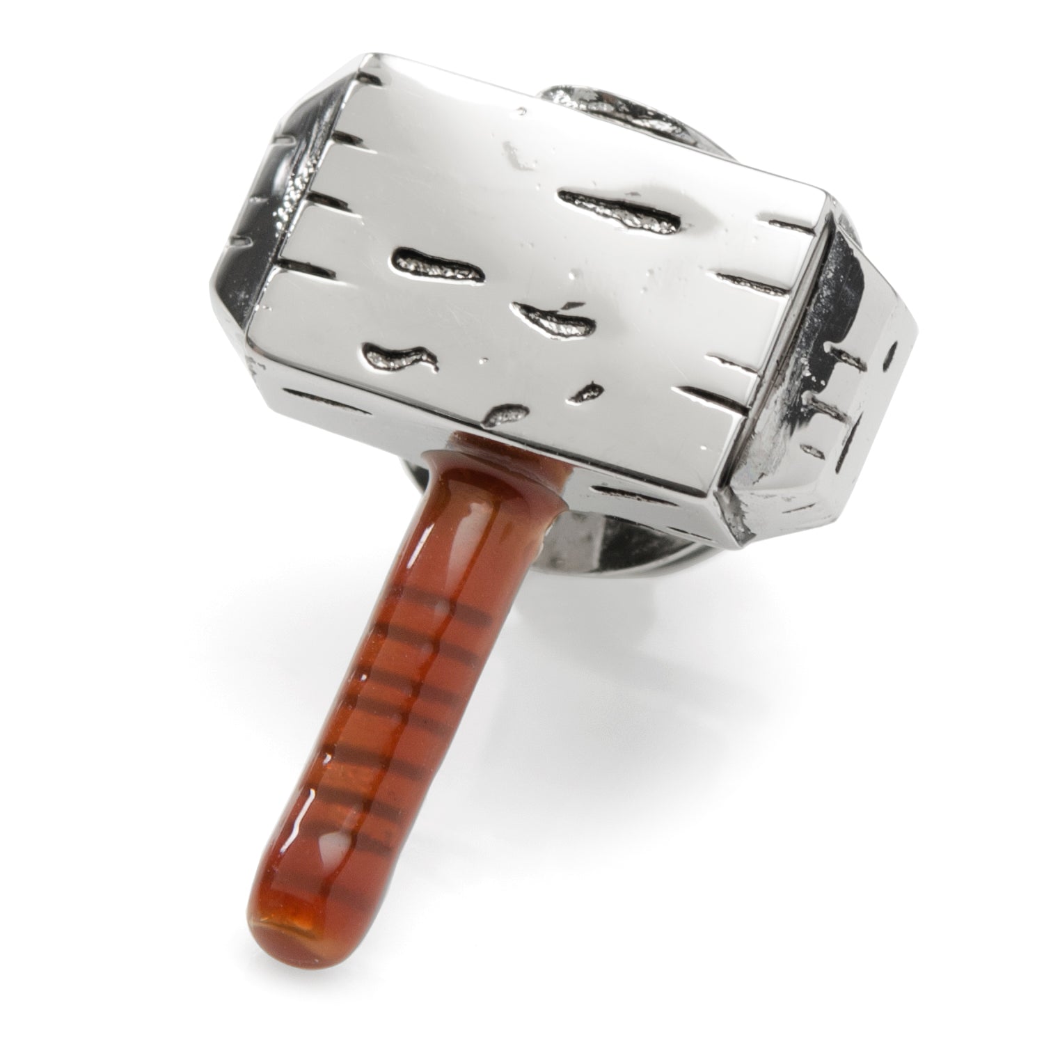  Cufflinks 3D Thor Hammer Lapel Pin - Default Title - Bonton