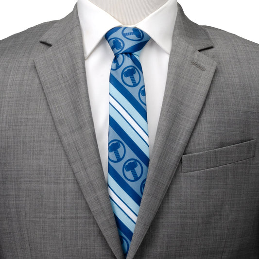 Thor Blue Striped Men's Tie