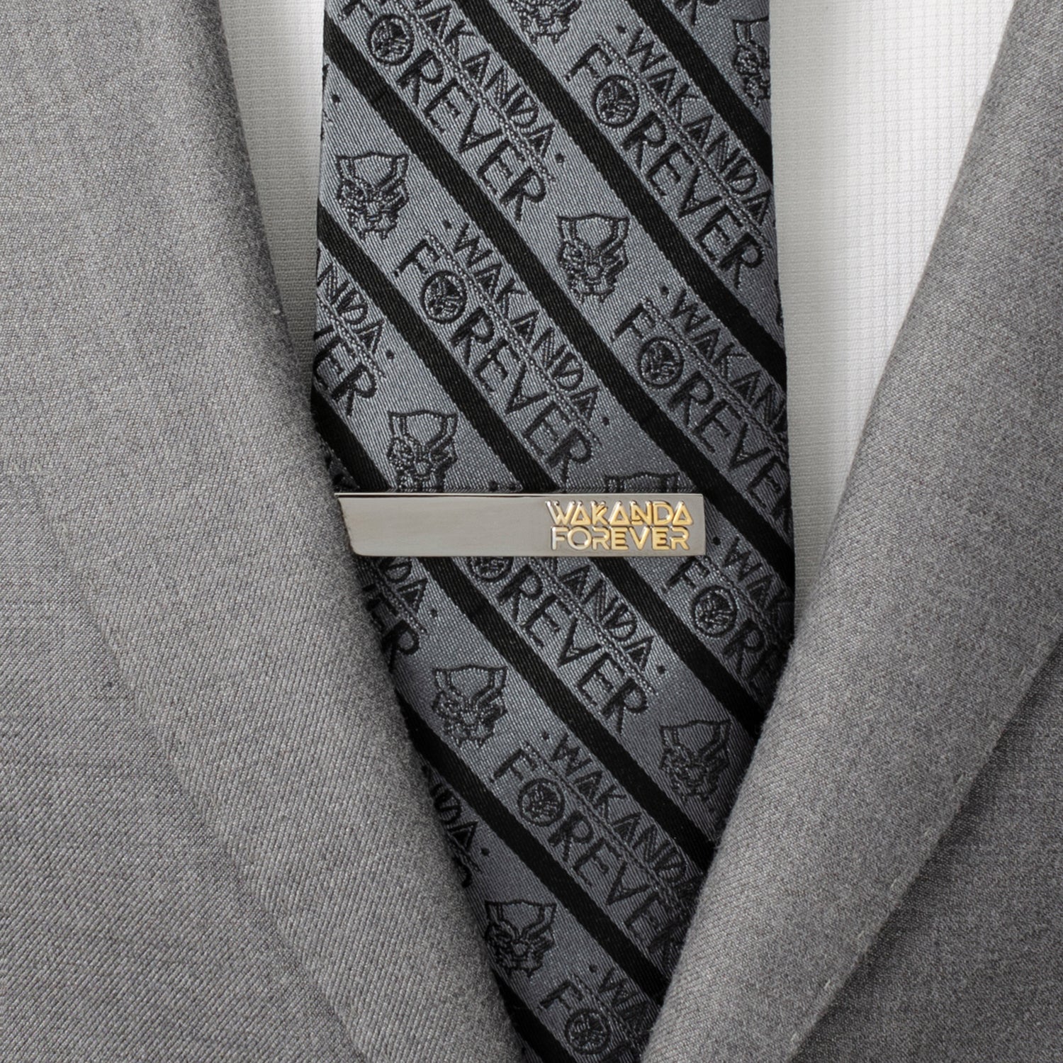  Cufflinks Wakanda Forever Gunmetal Gold Tie Clip - Default Title - Bonton