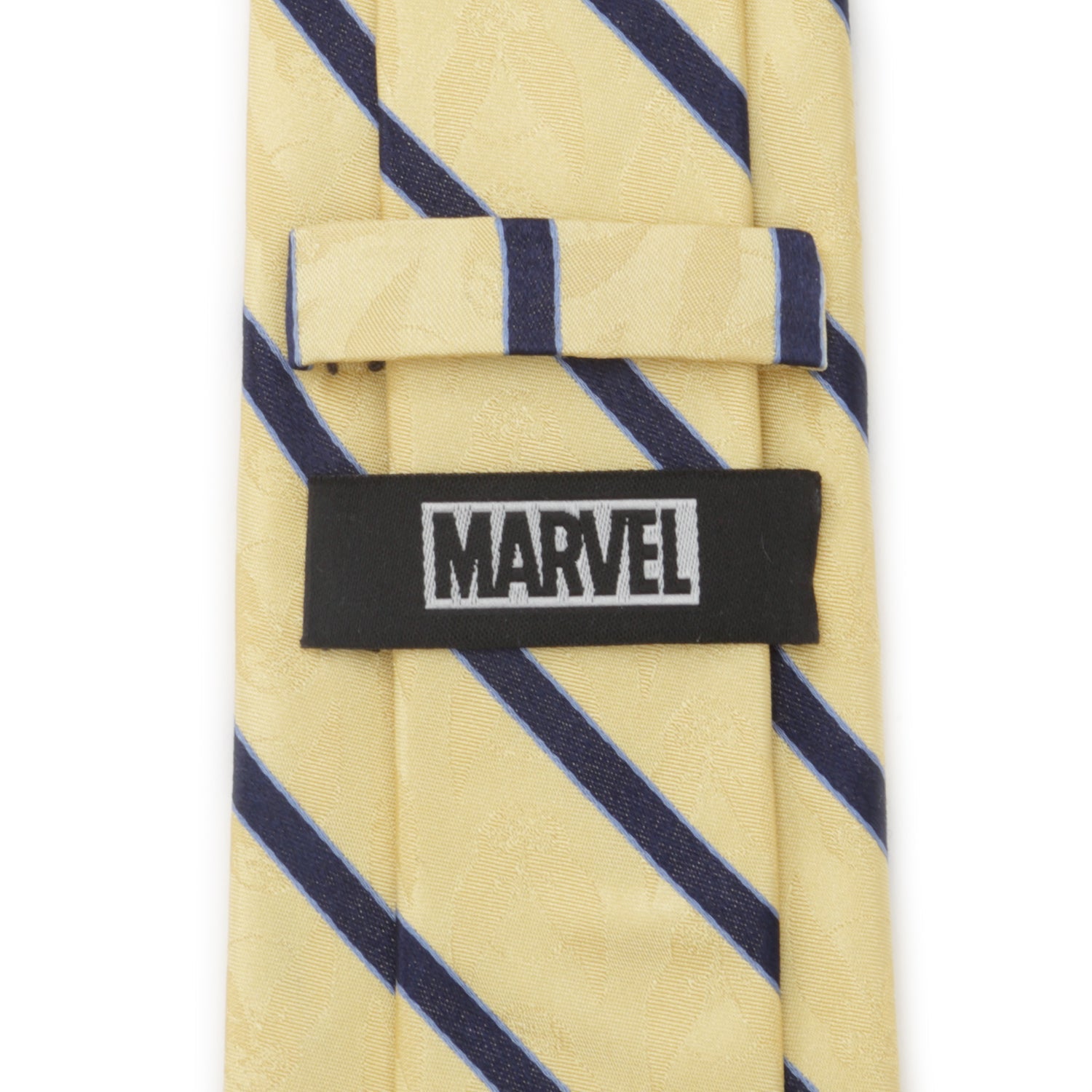  Cufflinks Wolverine Mask Yellow and Navy Silk Men's Tie - Default Title - Bonton