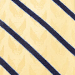 Wolverine Mask Yellow and Navy Silk Men's Tie