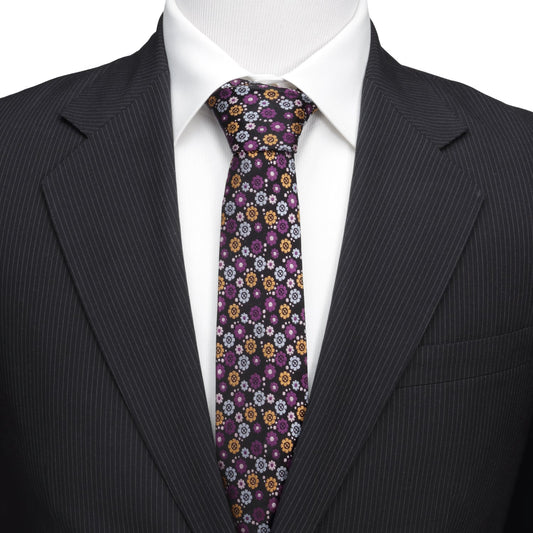 X-Men Floral Charcoal Men's Tie