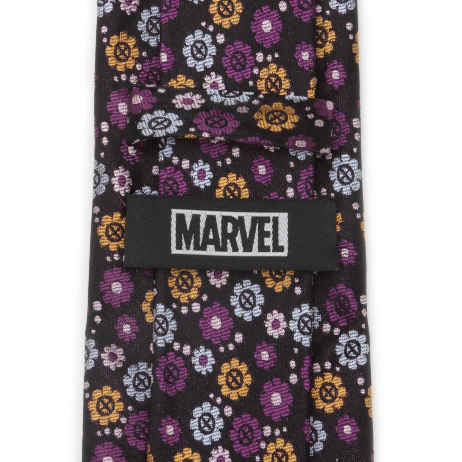  Cufflinks X-Men Floral Charcoal Men's Tie - Default Title - Bonton