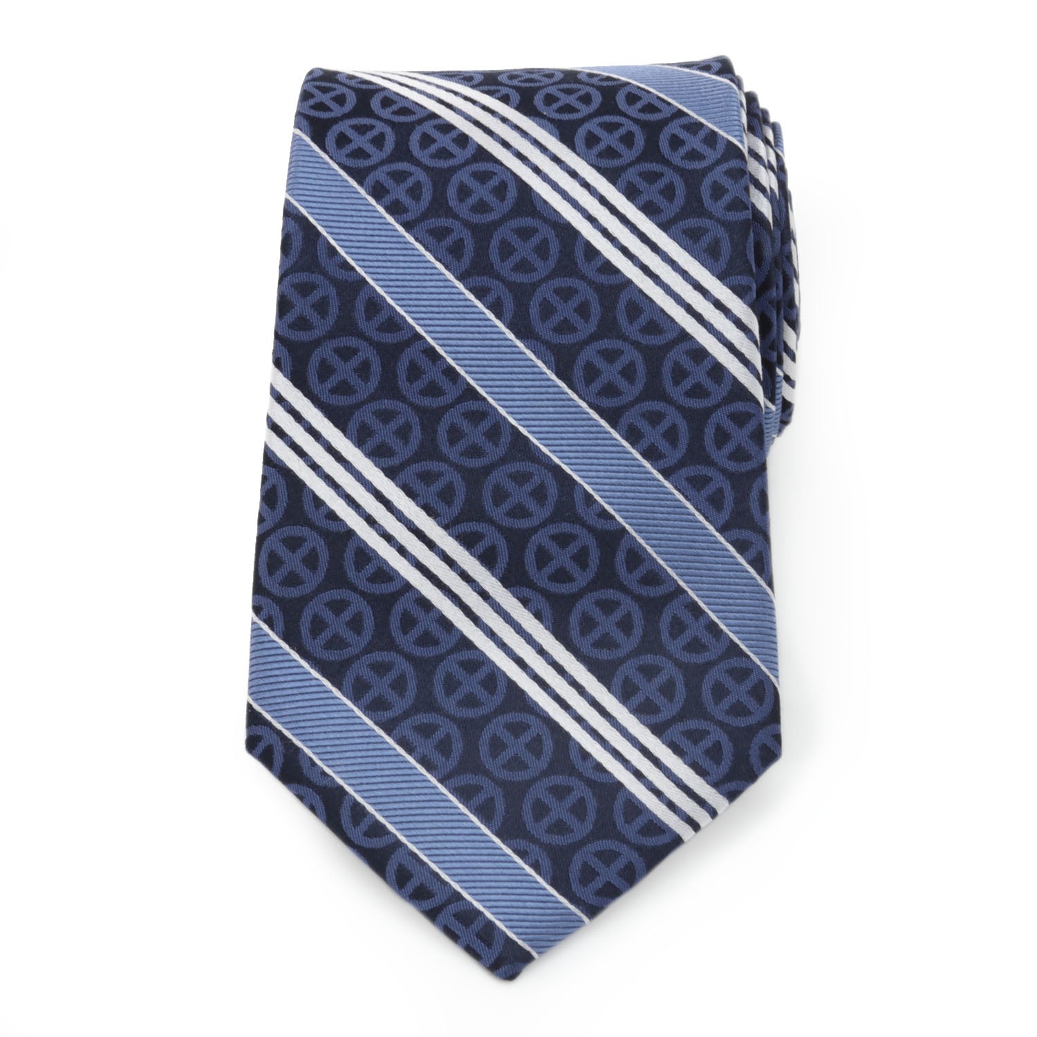  Cufflinks X-Men Symbol Navy Men's Tie - Default Title - Bonton